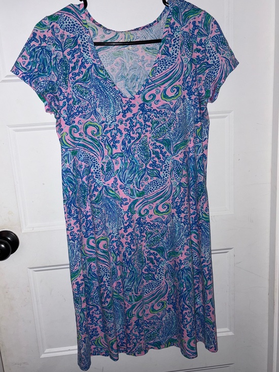 Lilly Pulitzer Other - Lilly Pulitzer size S Etta Short Sleeve Pima Cotton We Mermaid It T Shirt Dress